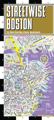 Streetwise Boston Map - Laminated City Center Street Map of Boston, Massachusetts 1