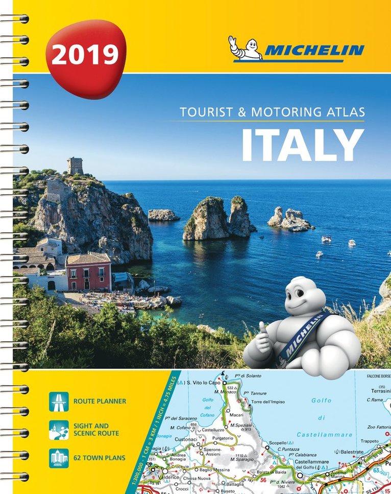 Italy - tourist and motoring atlas 2019 (a4-spirale) - tourist & motoring a, Häftad