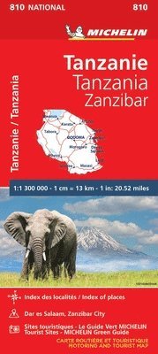 Michelin - Tanzania & Zanzibar - Michelin National Map 810, Övrigt