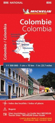 bokomslag Colombia - Michelin National Map 806