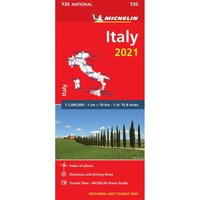 bokomslag Italien 2021 Michelin 735 Karta