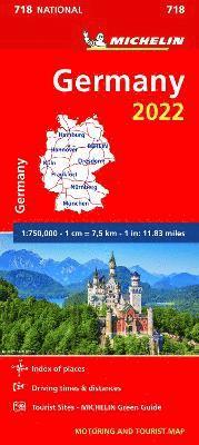 bokomslag Germany 2022 - Michelin National Map 718