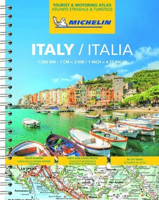 Michelin - Italy - Tourist and Motoring Atlas (A4-Spiral), Häftad