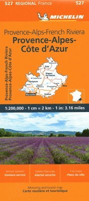 bokomslag Provence- Alps - French Riviera - Michelin Regional Map 527