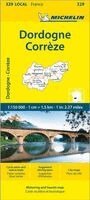 Correze, Dordogne - Michelin Local Map 329