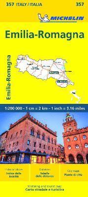 bokomslag Emilia Romagna - Michelin Local Map 357