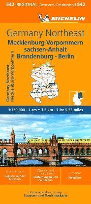 bokomslag Germany Northeast - Michelin Regional Map 542