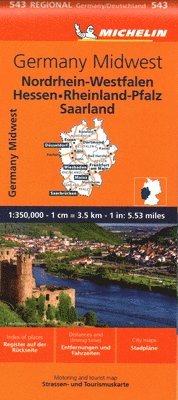 Michelin - Germany Midwest - Michelin Regional Map 543, Övrigt