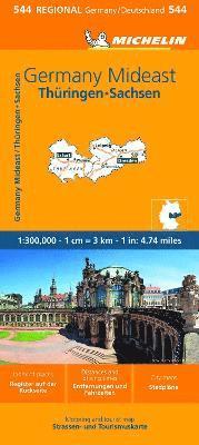bokomslag Germany Mideast - Michelin Regional Map 544