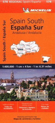 bokomslag Andalucia - Michelin Regional Map 578