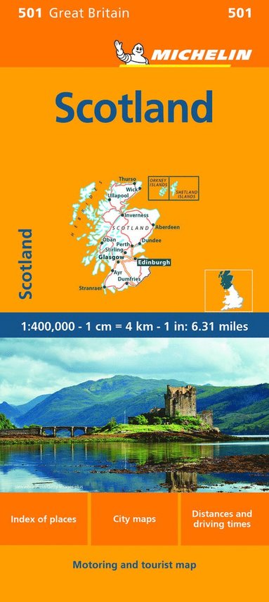 bokomslag Scotland - Michelin Regional Map 501