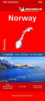 Michelin - Norway - Michelin National Map 752, Övrigt