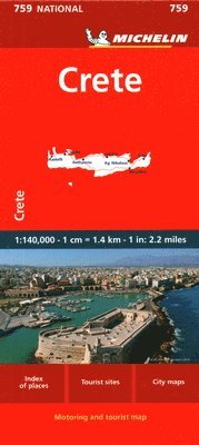 bokomslag Crete - Michelin National Map 759