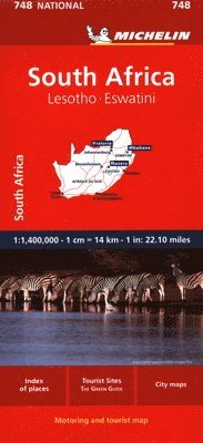 bokomslag South Africa - National Map 748