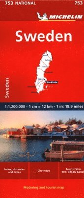 bokomslag Sweden - Michelin National Map 753