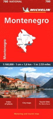 bokomslag Montenegro - Michelin National Map 780