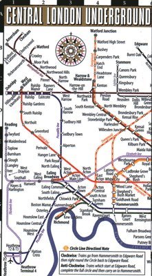 Michelin - Streetwise London Underground Map - Laminated Map of the London Underground, England, Övrigt