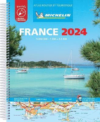 France 2024 - Tourist & Motoring Atlas A4 Laminated Spiral 1