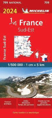 bokomslag Southeastern France 2024 - Michelin National Map 709: Map