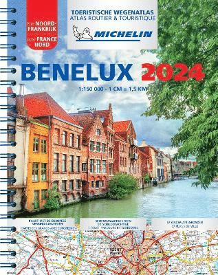 bokomslag 2024 Benelux & North of France - Tourist & Motoring Atlas