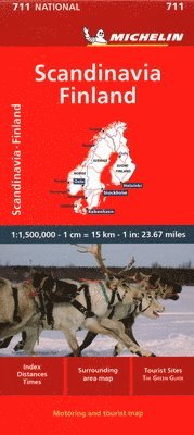 bokomslag Scandinavia & Finland - Michelin National Map 711