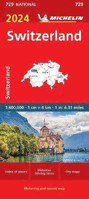 bokomslag Switzerland 2024 - Michelin National Map 729