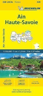 bokomslag Ain Haute-Savoie - Michelin Local Map 328