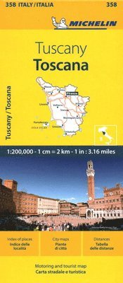 Michelin - Toscana - Michelin Local Map 358, Övrigt