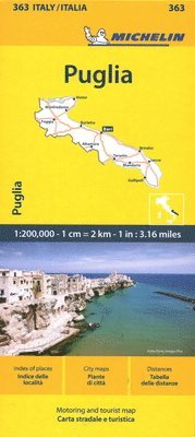 bokomslag Puglia - Michelin Local Map 363