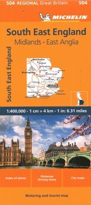 bokomslag South East England - Michelin Regional Map 504