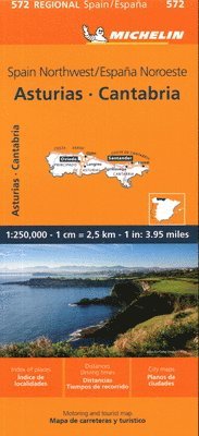 Asturias Cantabria - Michelin Regional Map 572 1