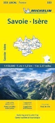 bokomslag Isere Savoie - Michelin Local Map 333