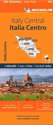 bokomslag Italy Centre - Michelin Regional Map 563: Map