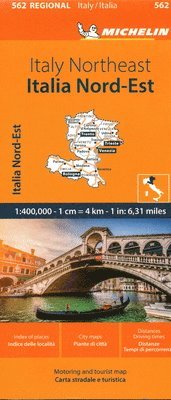 bokomslag Italy Northeast - Michelin Regional Map 562: Map
