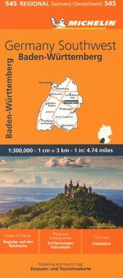 Michelin - Germany Southwest - Michelin Regional Map 545, Övrigt
