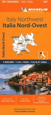 bokomslag Italy Northwest - Michelin Regional Map 561: Map