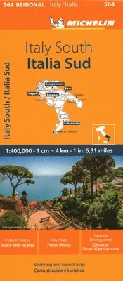 bokomslag Italy South - Michelin Regional Map 564: Map