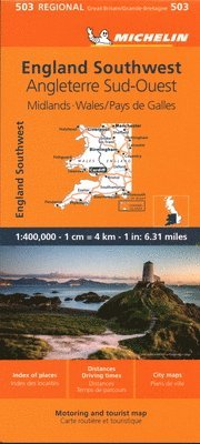 bokomslag Wales - Michelin Regional Map 503