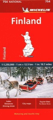 bokomslag Finland - Michelin National Map 754