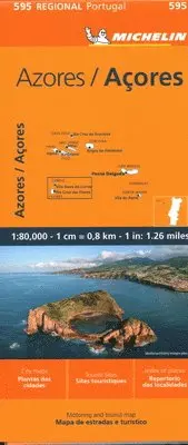 Azores - Michelin Regional Map 595