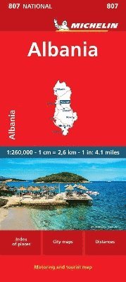 bokomslag Albania - Michelin National Map 807