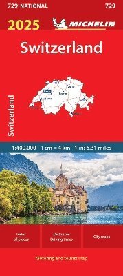 bokomslag Switzerland 2025 - Michelin National Map 729