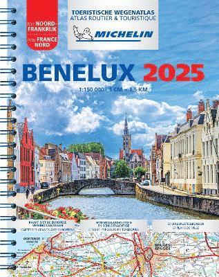 Michelin - Benelux 2025 - Tourist and Motoring Atlas (A4-Spiral), Häftad