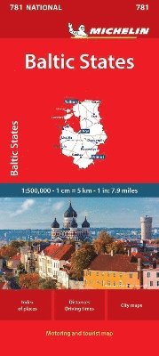 bokomslag Baltic States - Michelin National Map 781