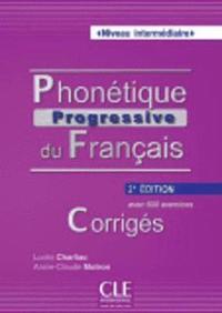 bokomslag Phonétique progressive du français Niveau intermédiaire - Corrigés