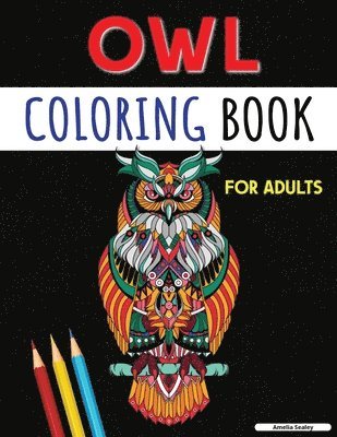 An Adult Coloring Book with Cute Owls 1