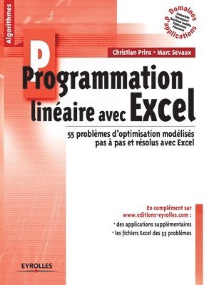 Programmation linaire avec Excel 1