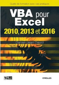bokomslag VBA pour Excel 2010, 2013 et 2016