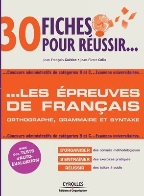 30 fiches pour russir... Les preuves de franais 1