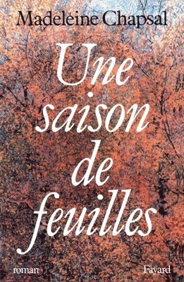 bokomslag Une saison de feuilles